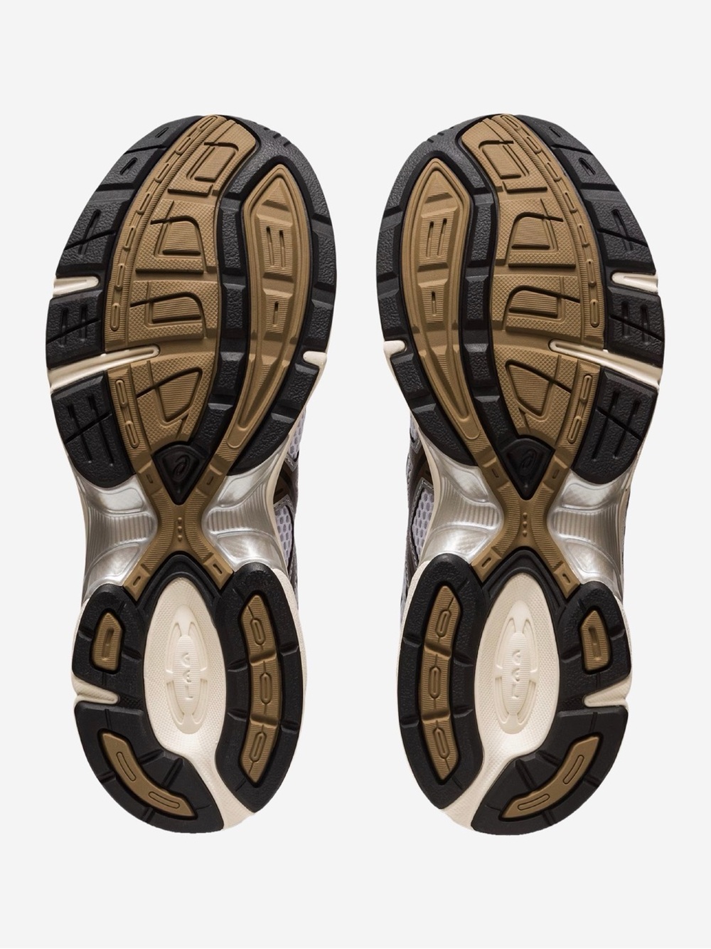 Asics White Athletic Running Shoe with Metallic Brown Accents - Picture 5 of 7
